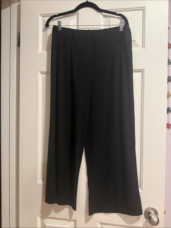 Coldwater Creek Pants - Coldwater Creek Black Wide-Leg Women's Pants - Classic Work & Casual